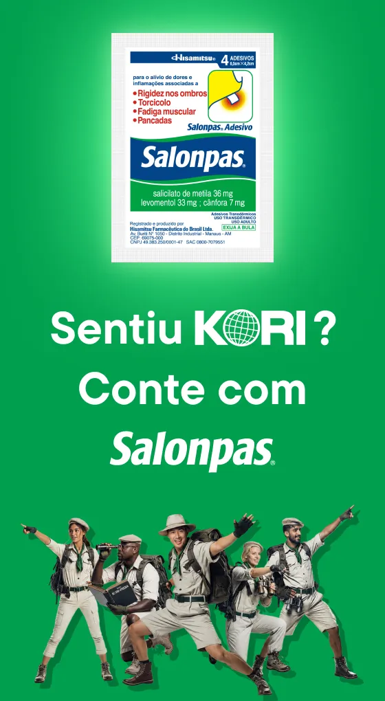 Sentiu KORI? Conte com Salonpas®