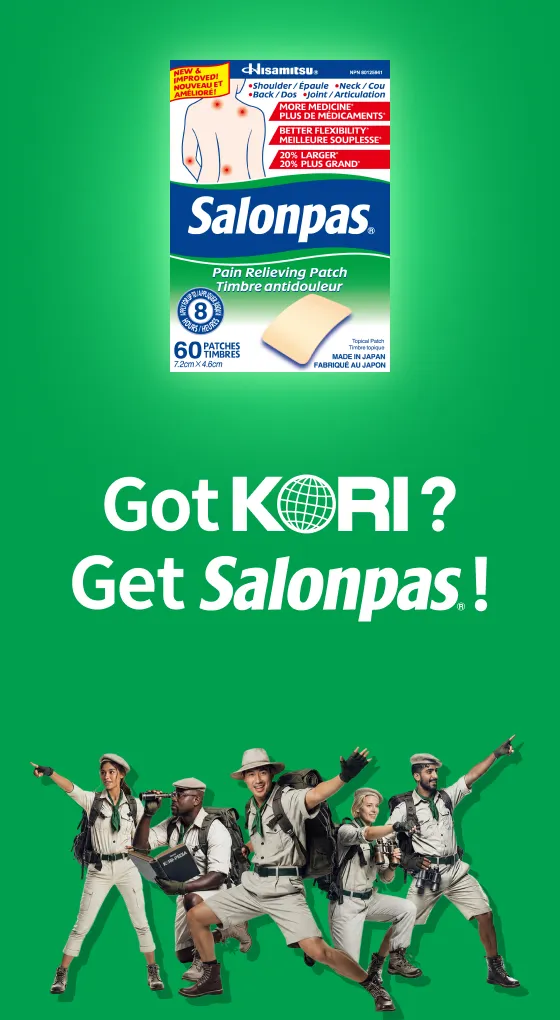 Got KORI? Get Salonpas®!