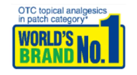 <span class="text-trademark">Salonpas<sub>&reg;</sub></span> was certified as the World #1 Brand of OTC Topical Analgesics in patch category