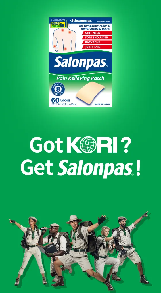Got KORI? Get Salonpas®!